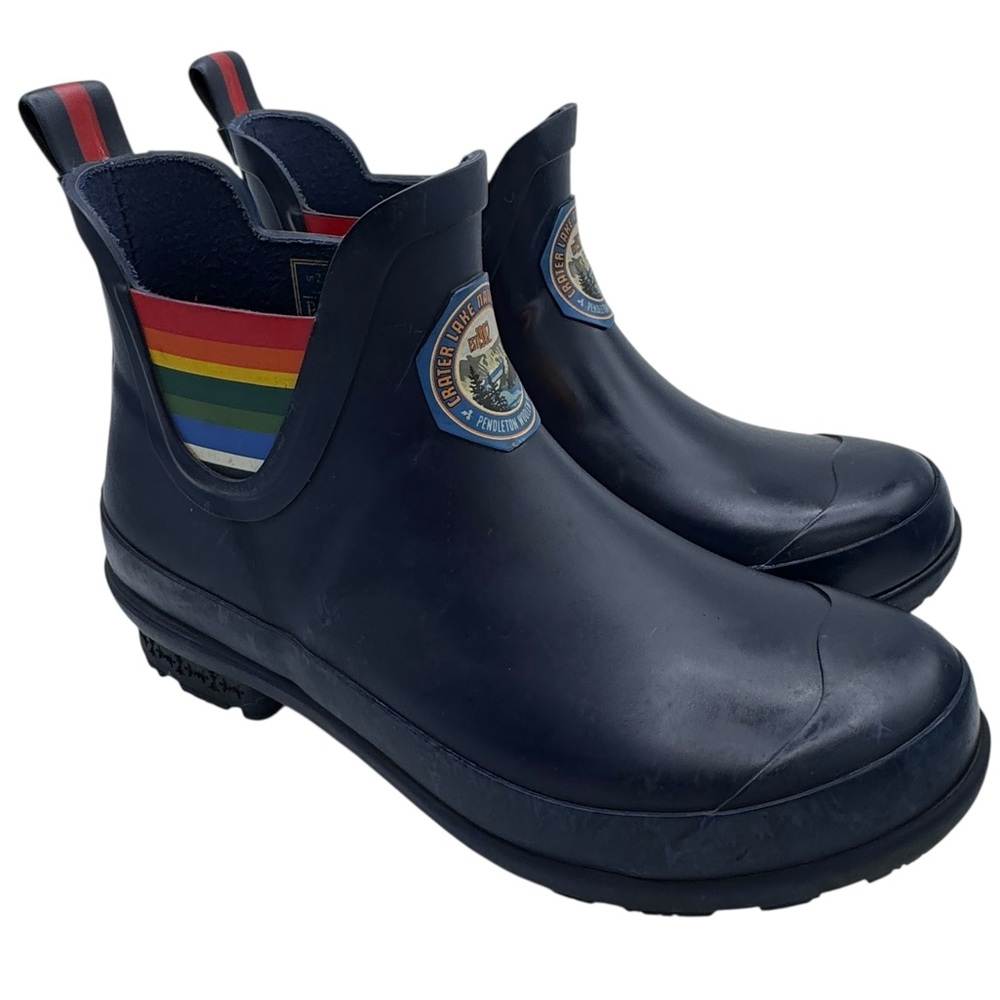 Pendleton *Crater Lake National Park* Dark Blue Ankle Rain Boot - Size 7 - Picture 2 of 15